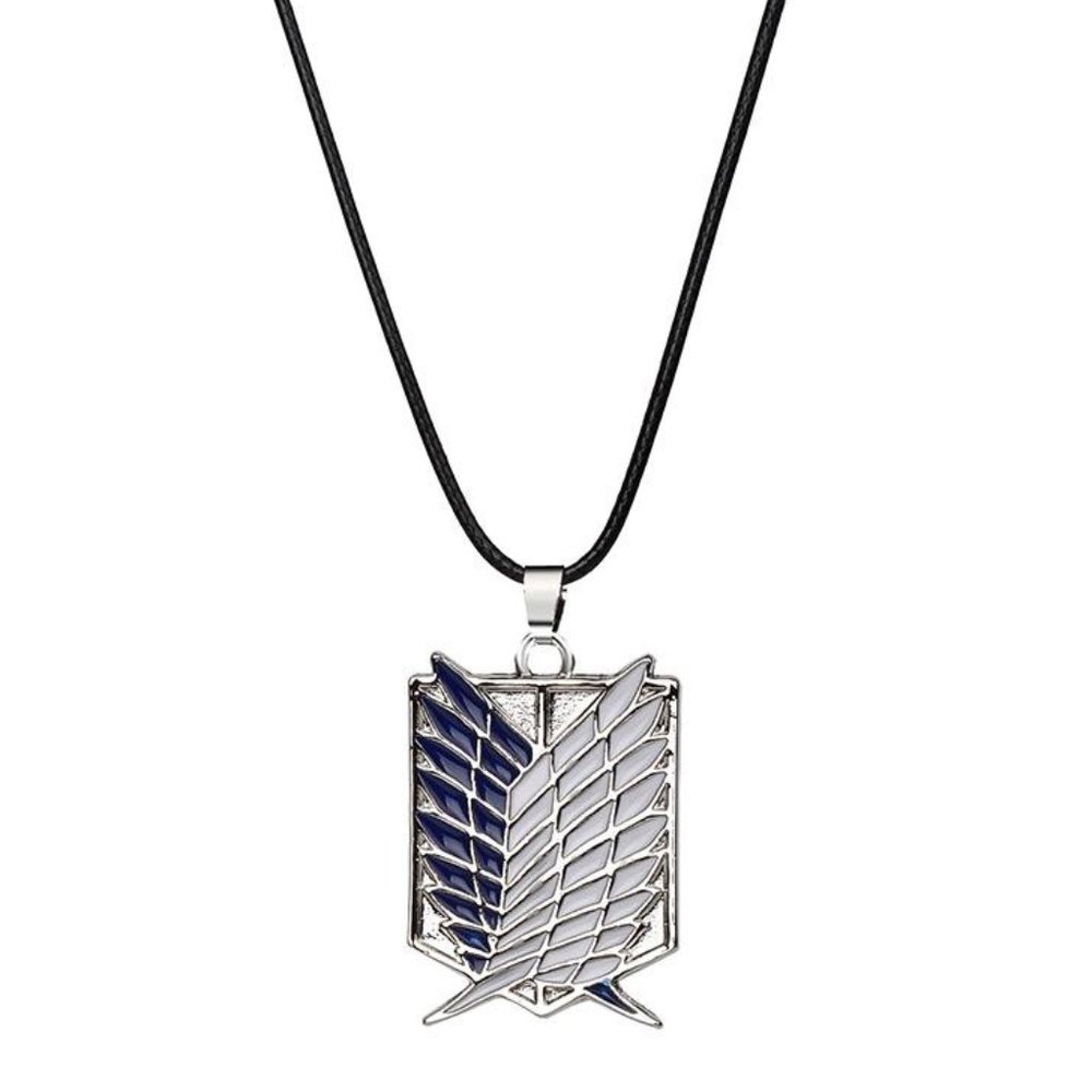 Enamel Attack on Titan Anime Survey Corps Necklace, New in Package